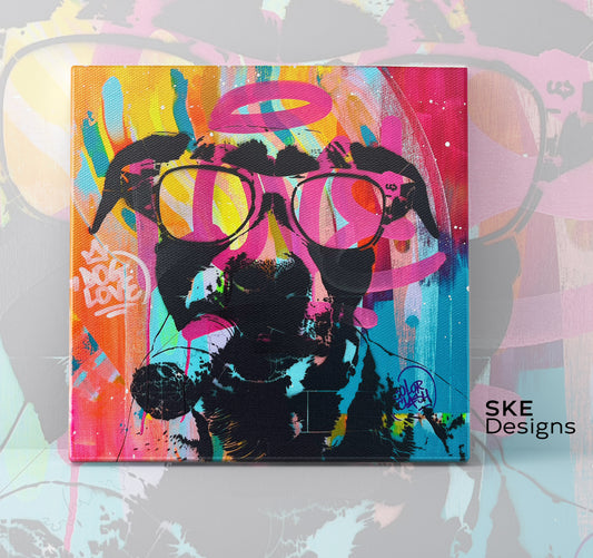 Toile Pop Art DOGGY 50x50cm
