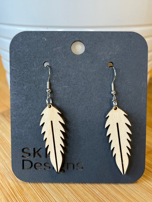 Boucles d'oreilles plume
