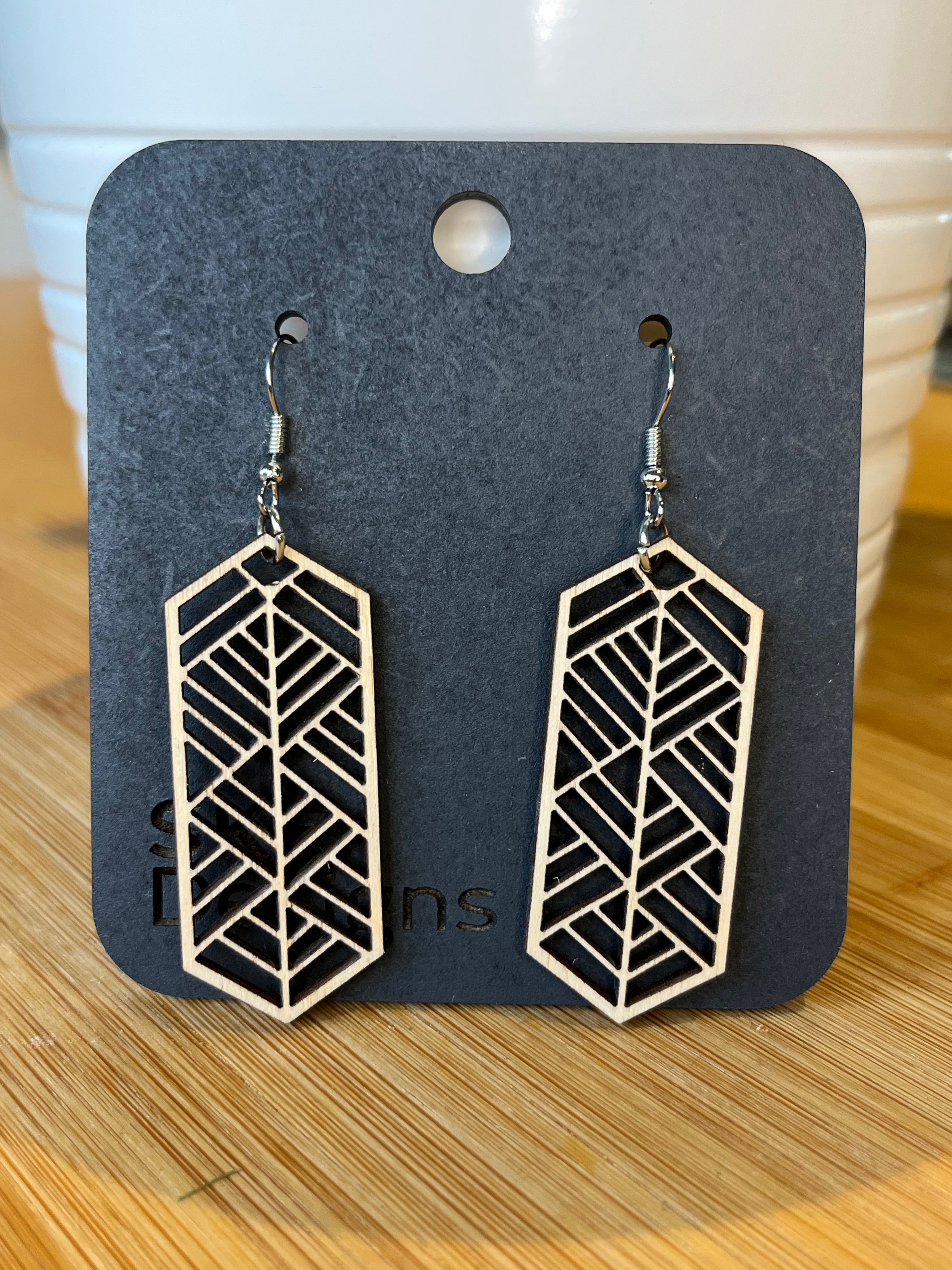 Boucles d'oreilles rectangulaires