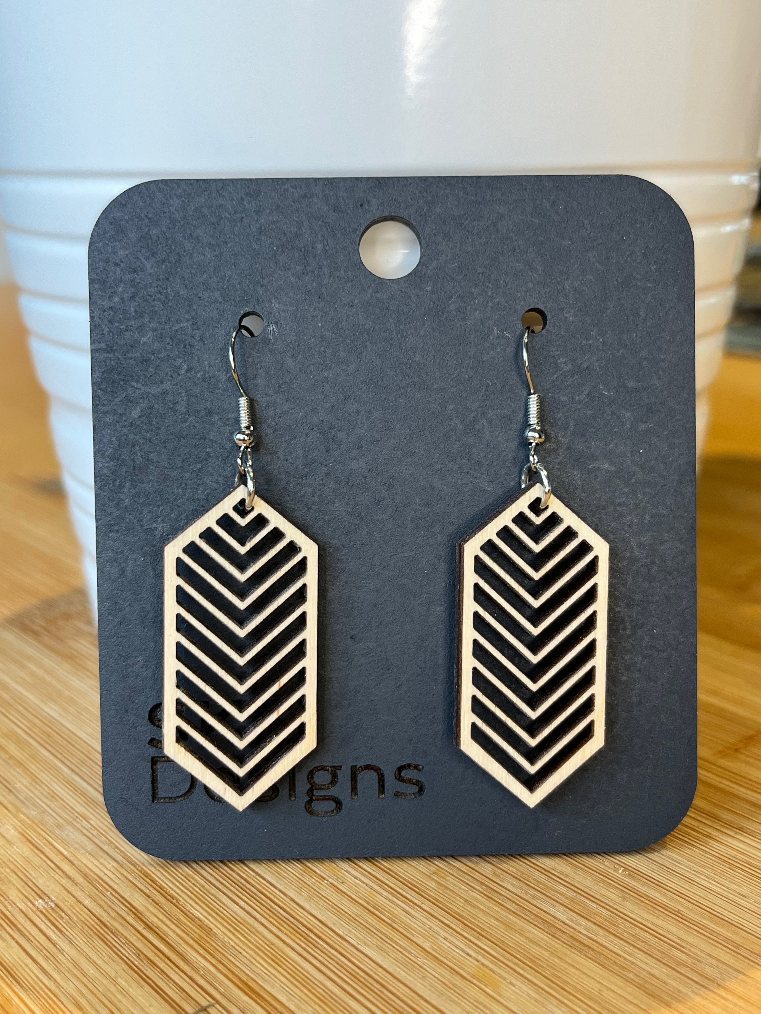 Boucles d'oreilles rectangulaires