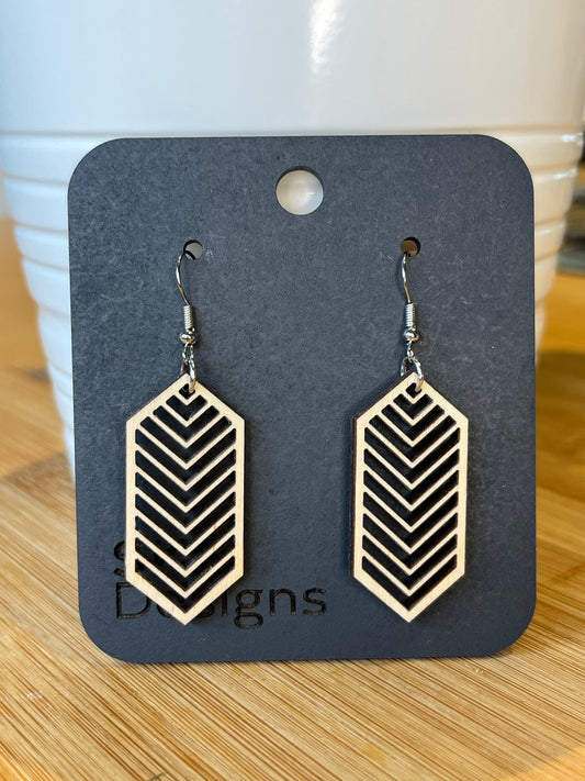 Boucles d'oreilles rectangulaires