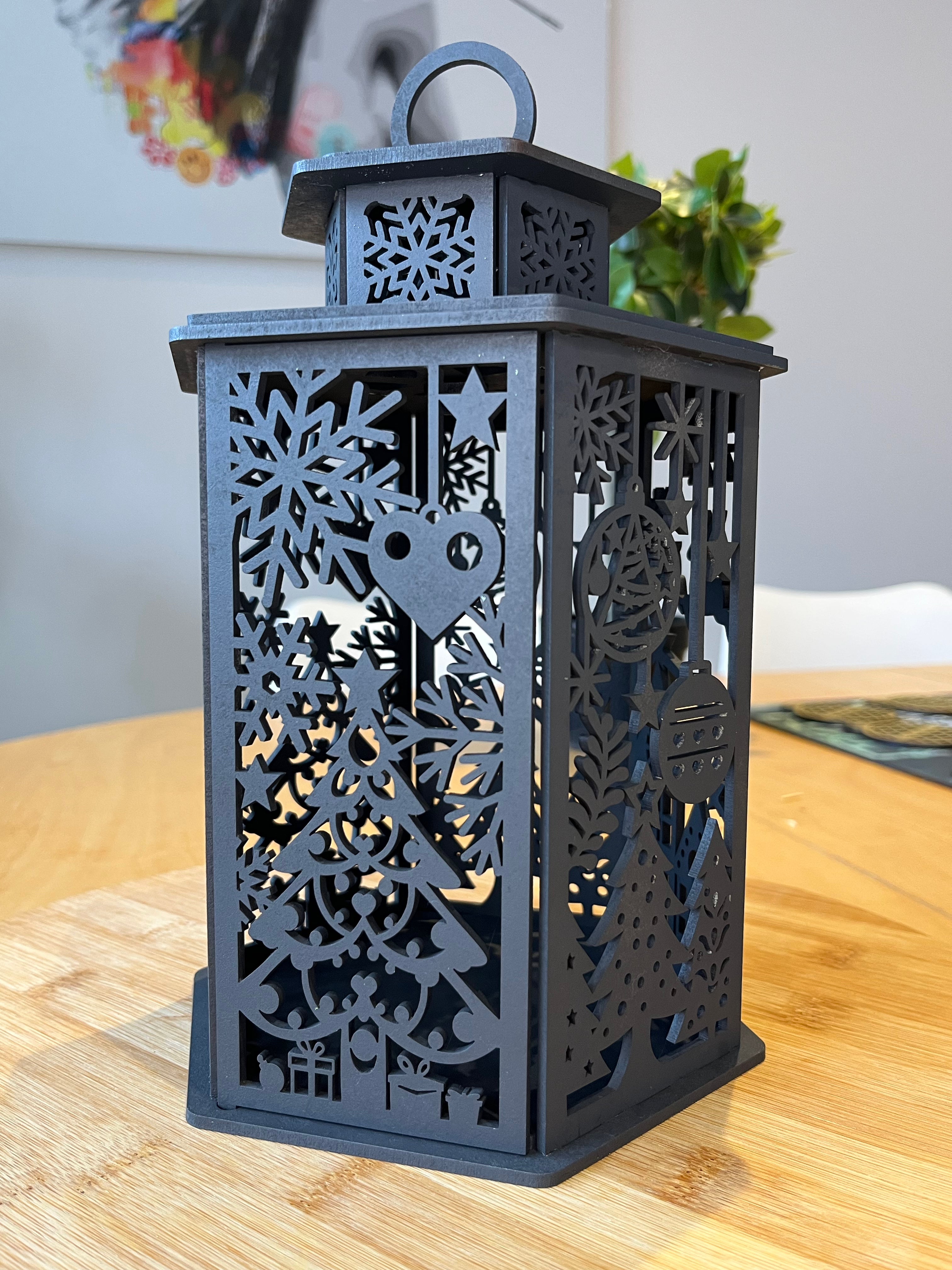 Décoration de Noël - Bougeoir noir