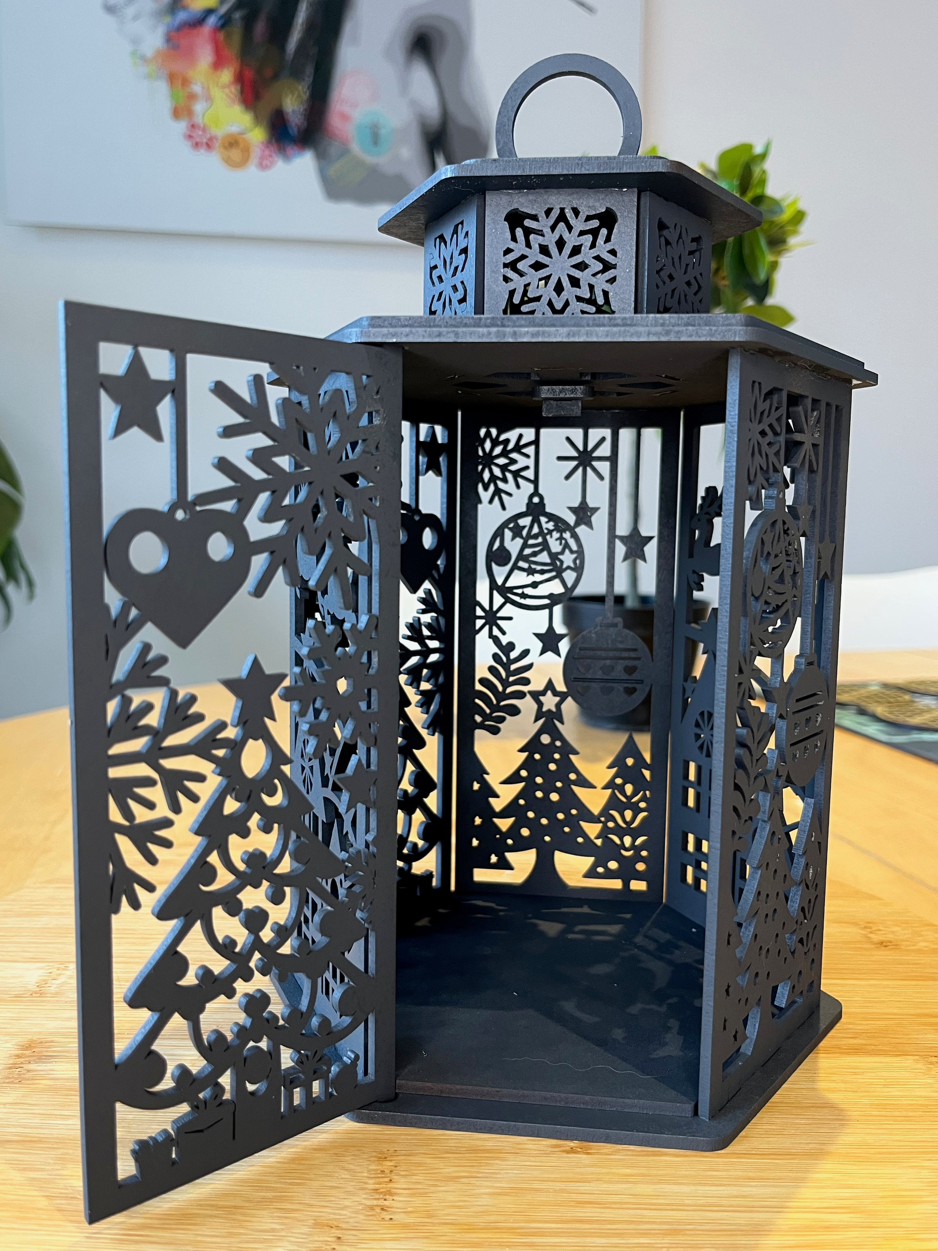 Décoration de Noël - Bougeoir noir