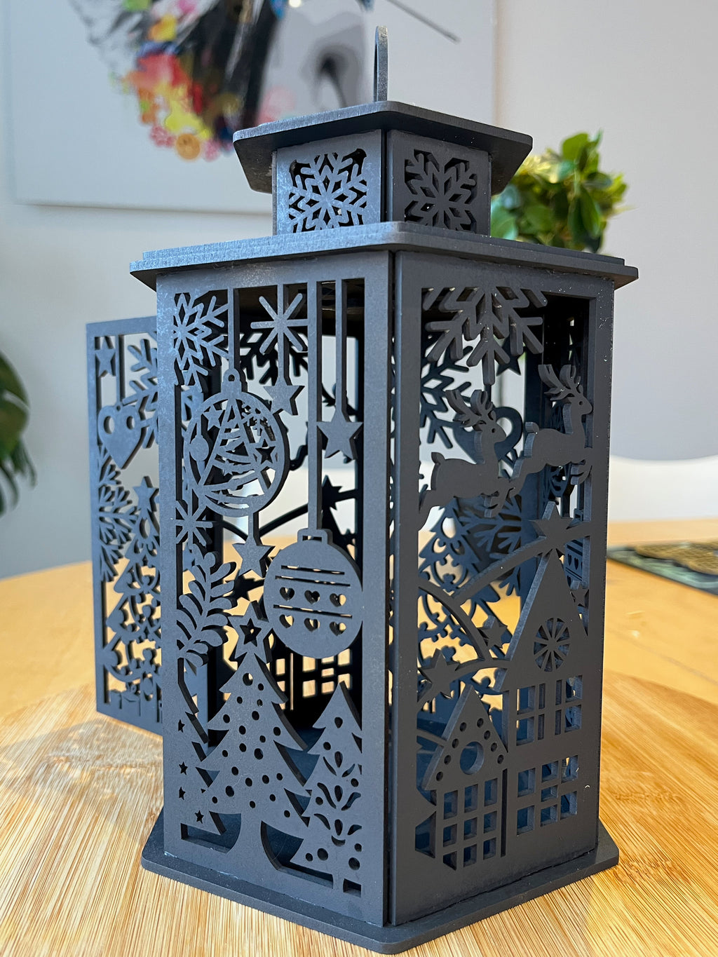 Décoration de Noël - Bougeoir noir