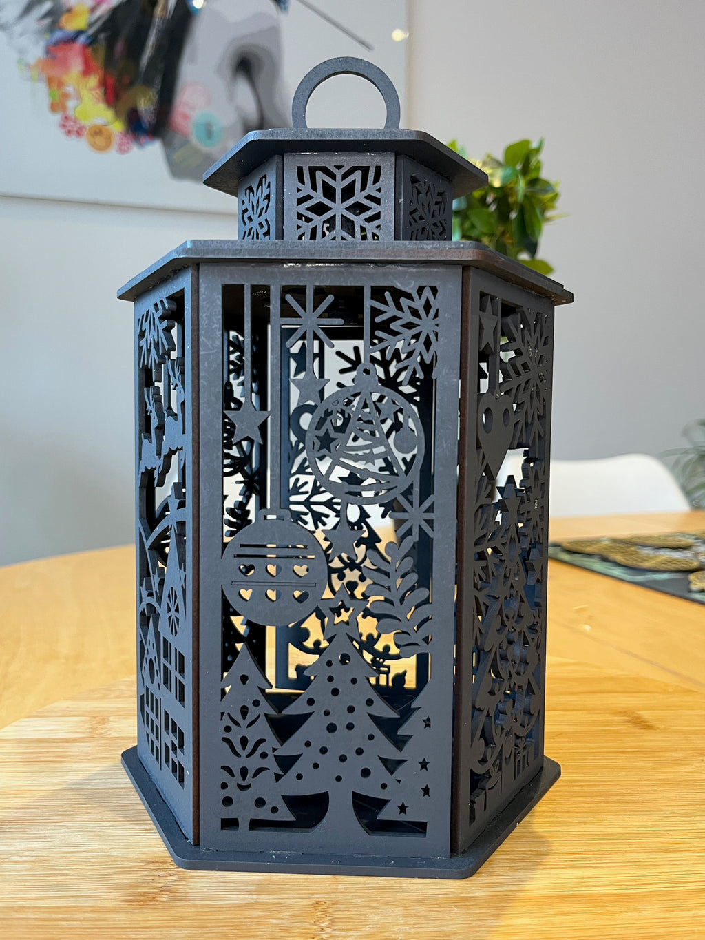 Décoration de Noël - Bougeoir noir