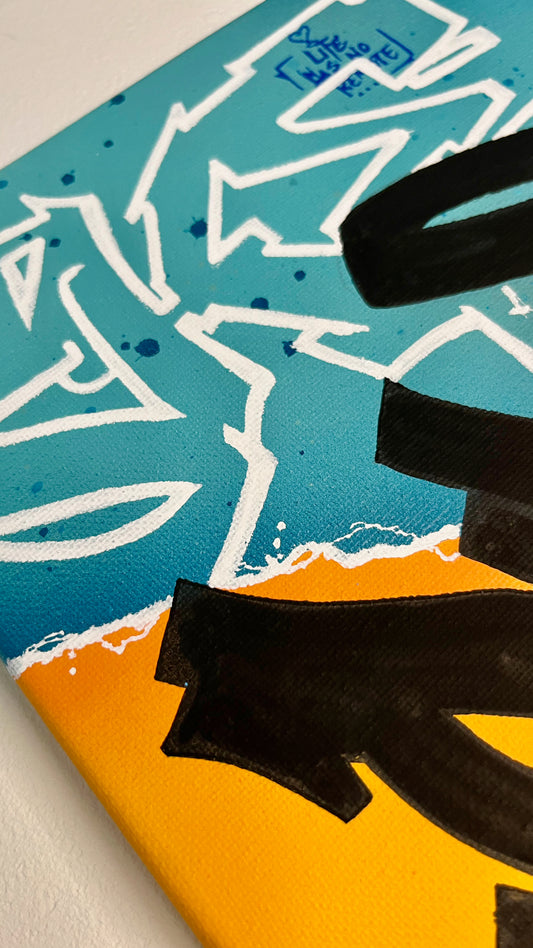 Dream Big : Graffiti coloré et inspirant 30x40