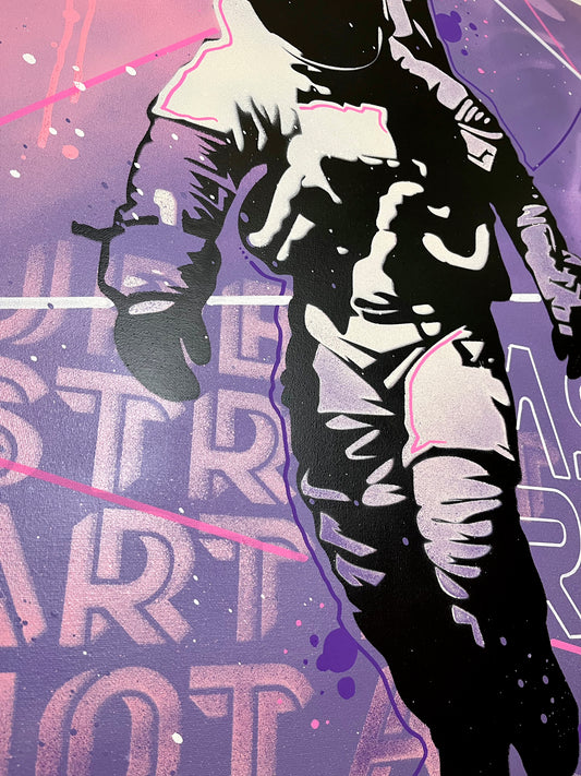 ASTRO - l'astronaute pop art 60x80