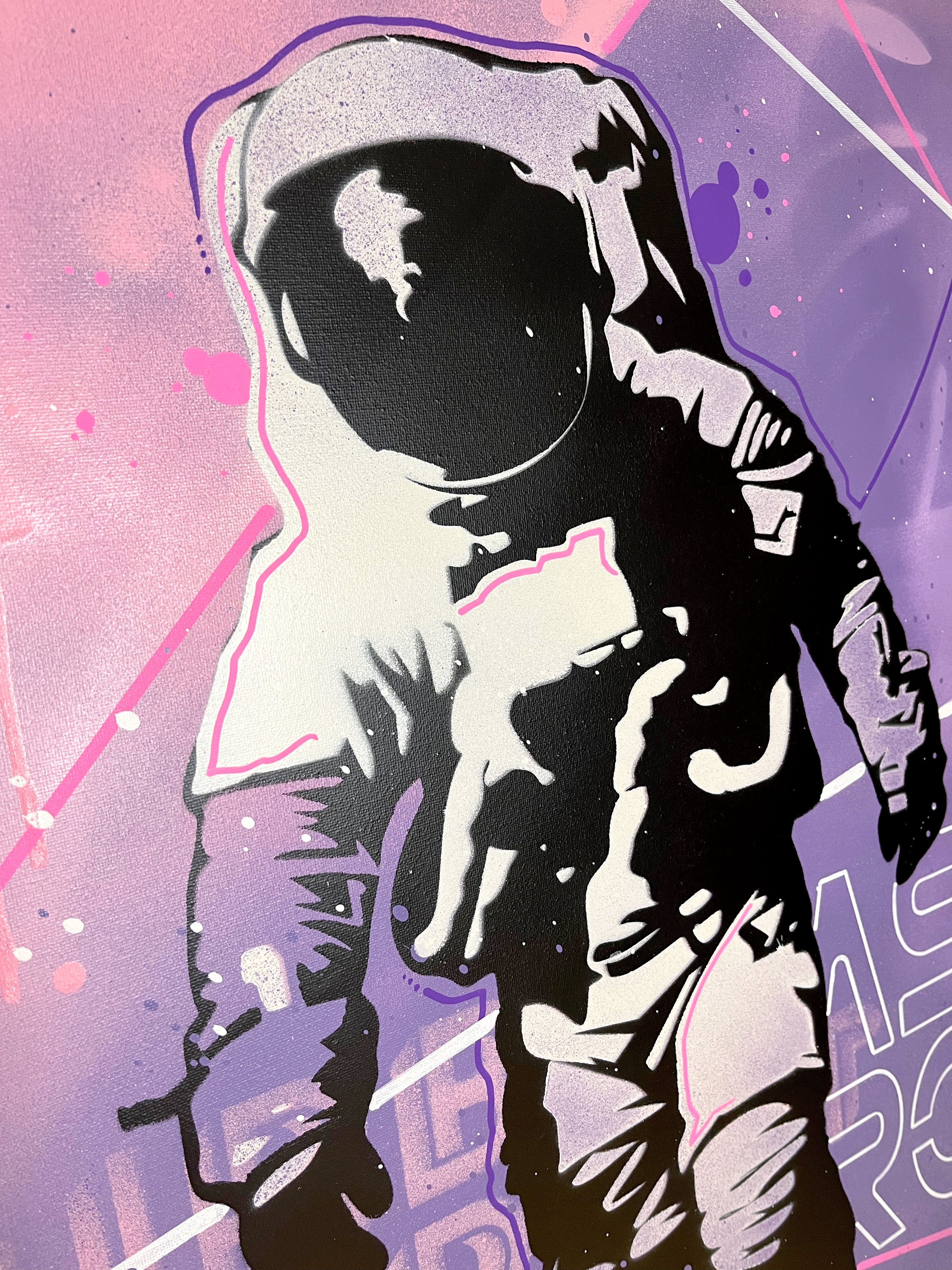 ASTRO - l'astronaute pop art 60x80