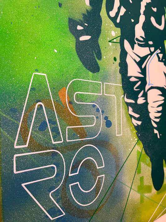 ASTRO - l'astronaute pop art 60x80