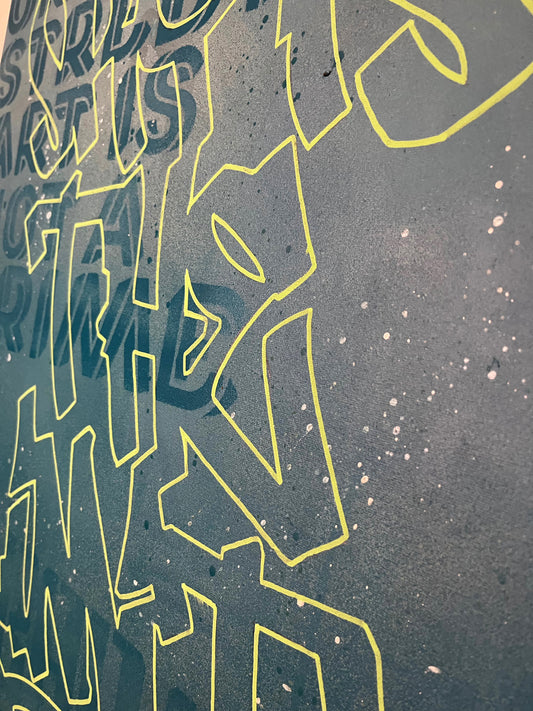 Sky is the Limit: Kleurrijke en inspirerende graffiti 60x80