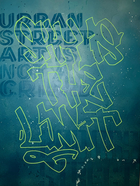 Sky is the Limit: Kleurrijke en inspirerende graffiti 60x80