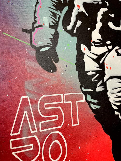 ASTRO - l'astronaute pop art 50x70