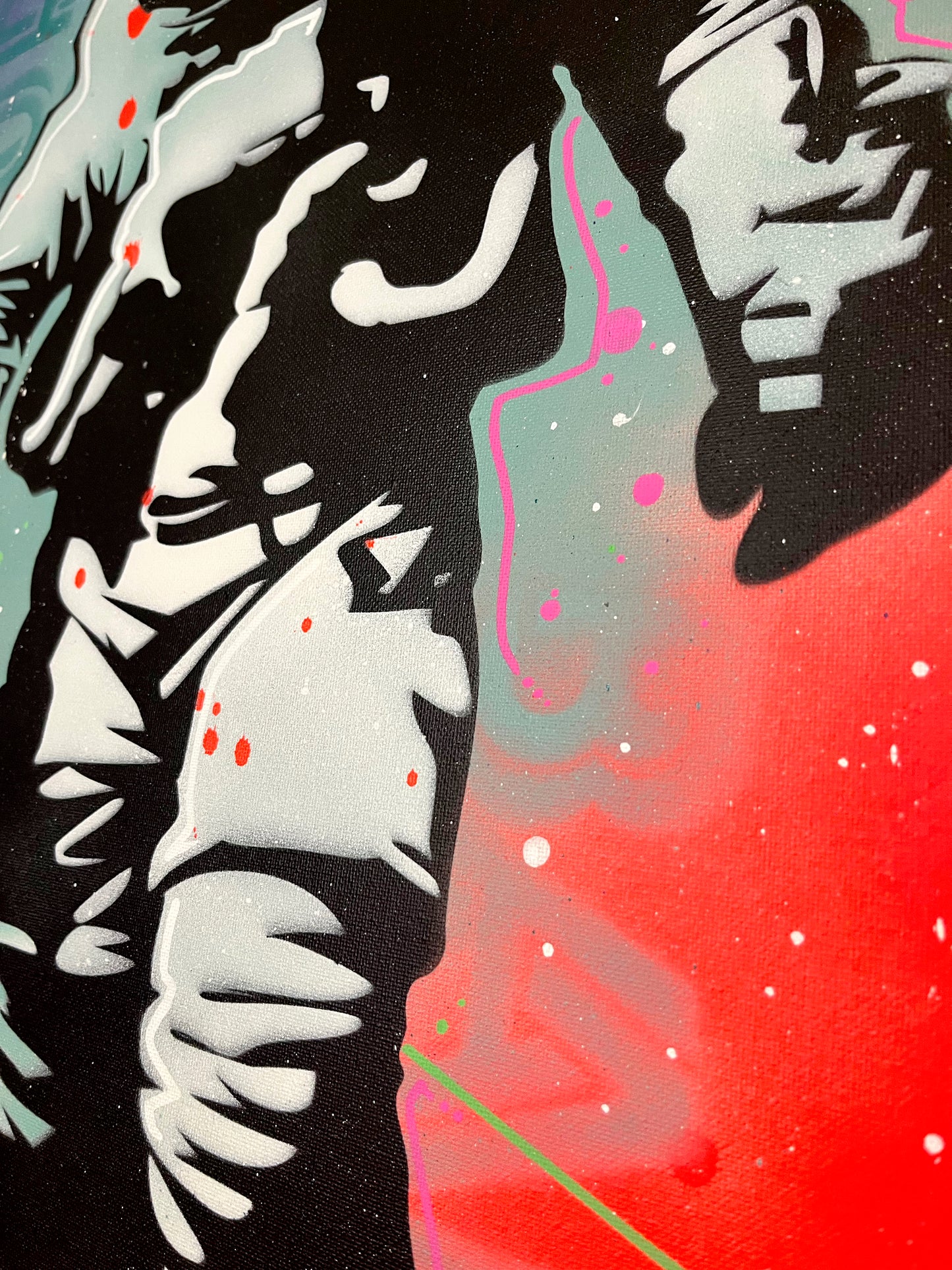 ASTRO - l'astronaute pop art 50x70