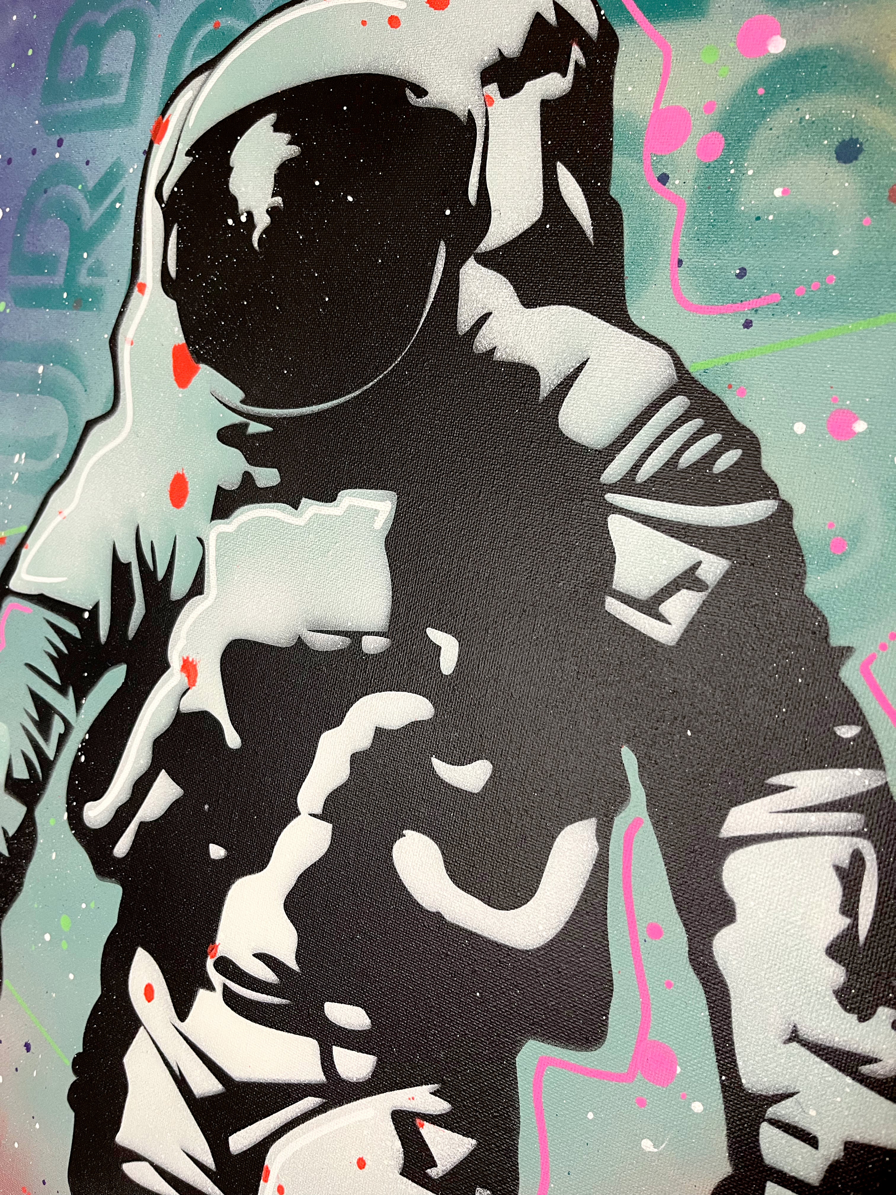 ASTRO - l'astronaute pop art 50x70