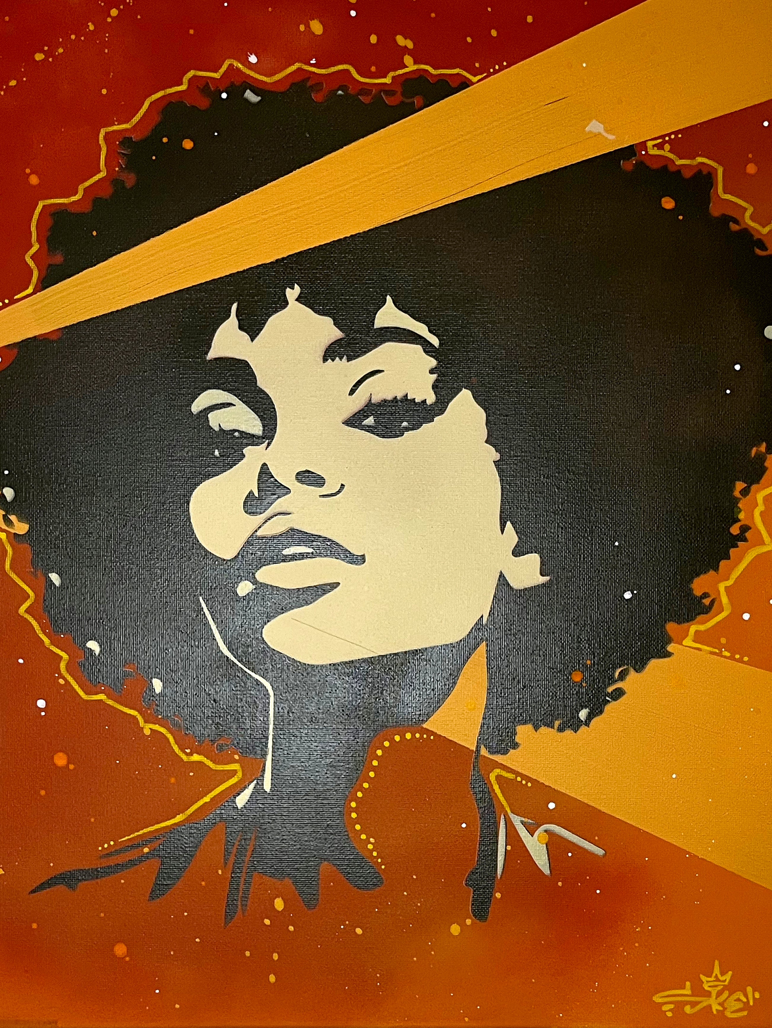 Disco vibes: The diva of the seventies 40x50