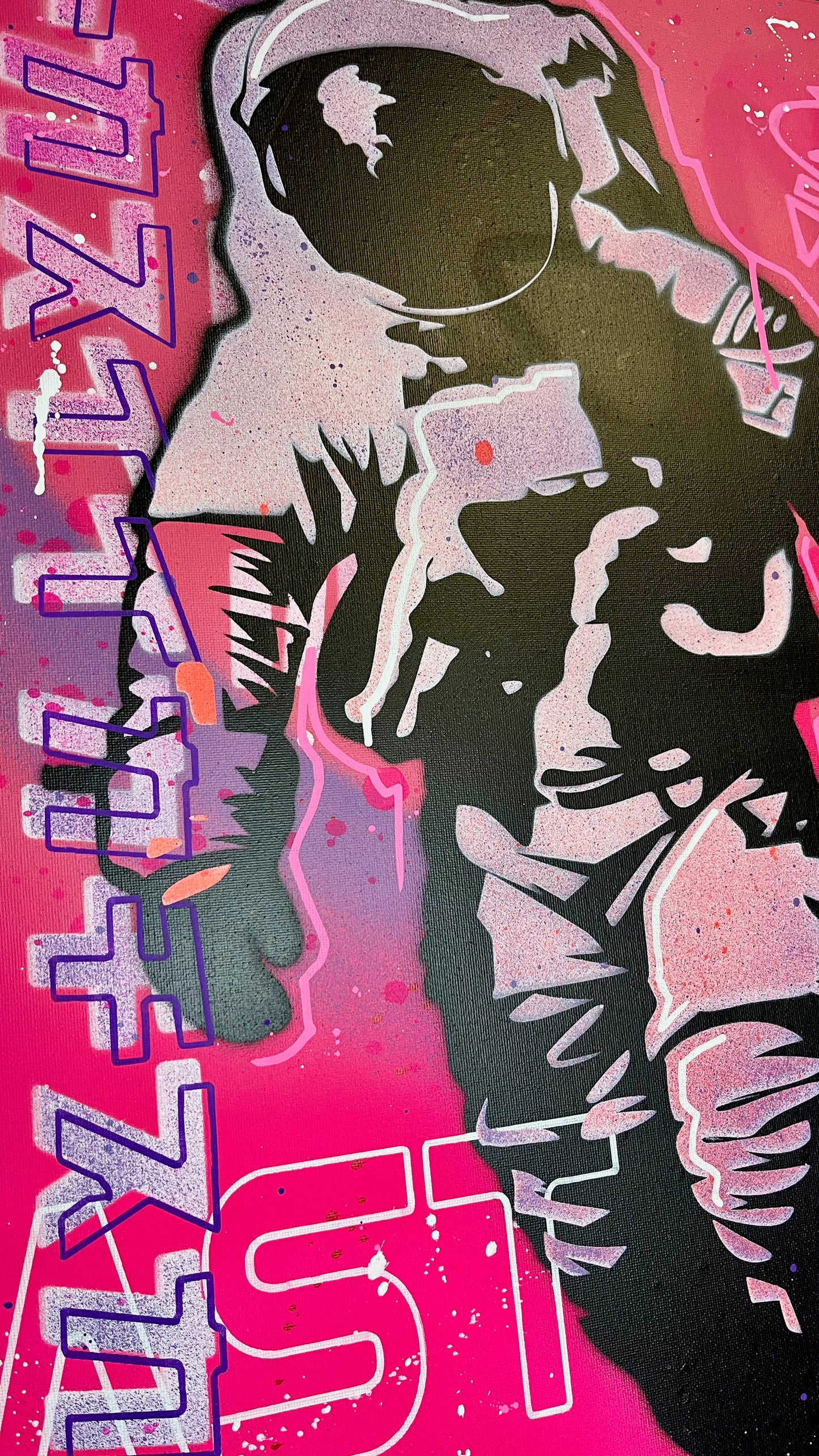 ASTRO - l'astronaute pop art 50x70