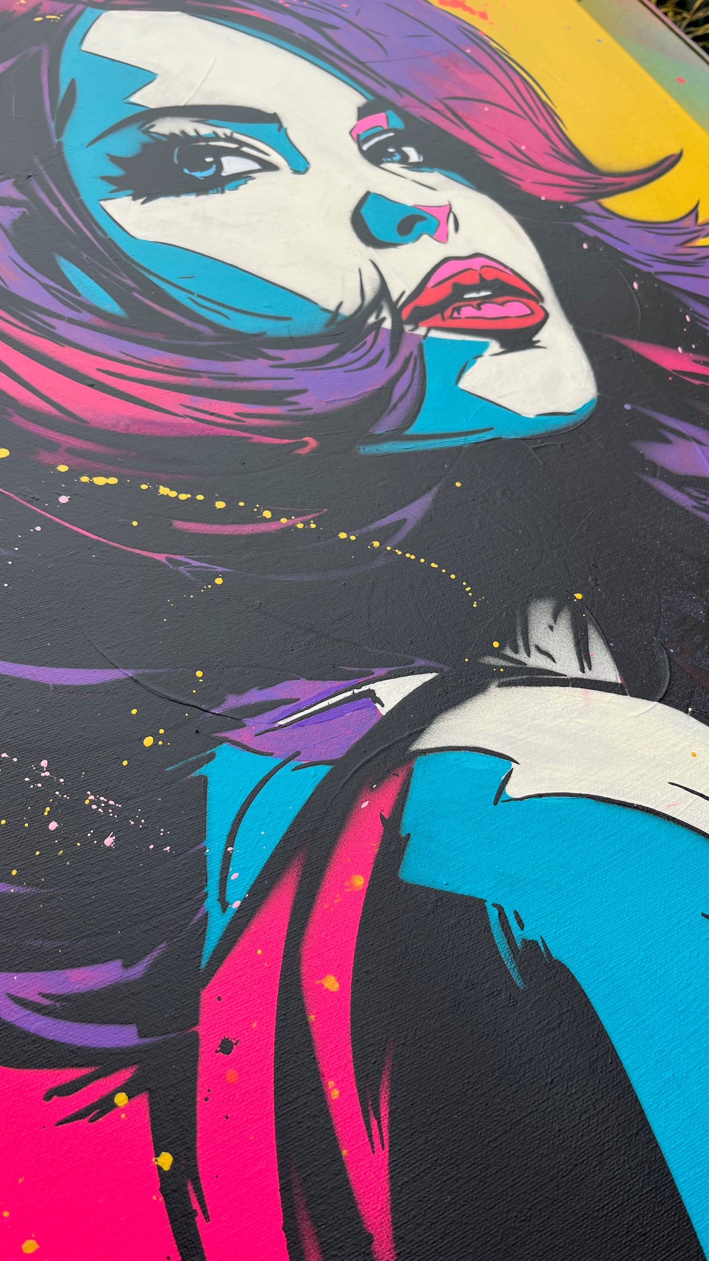 Pop art visage femme 60x80