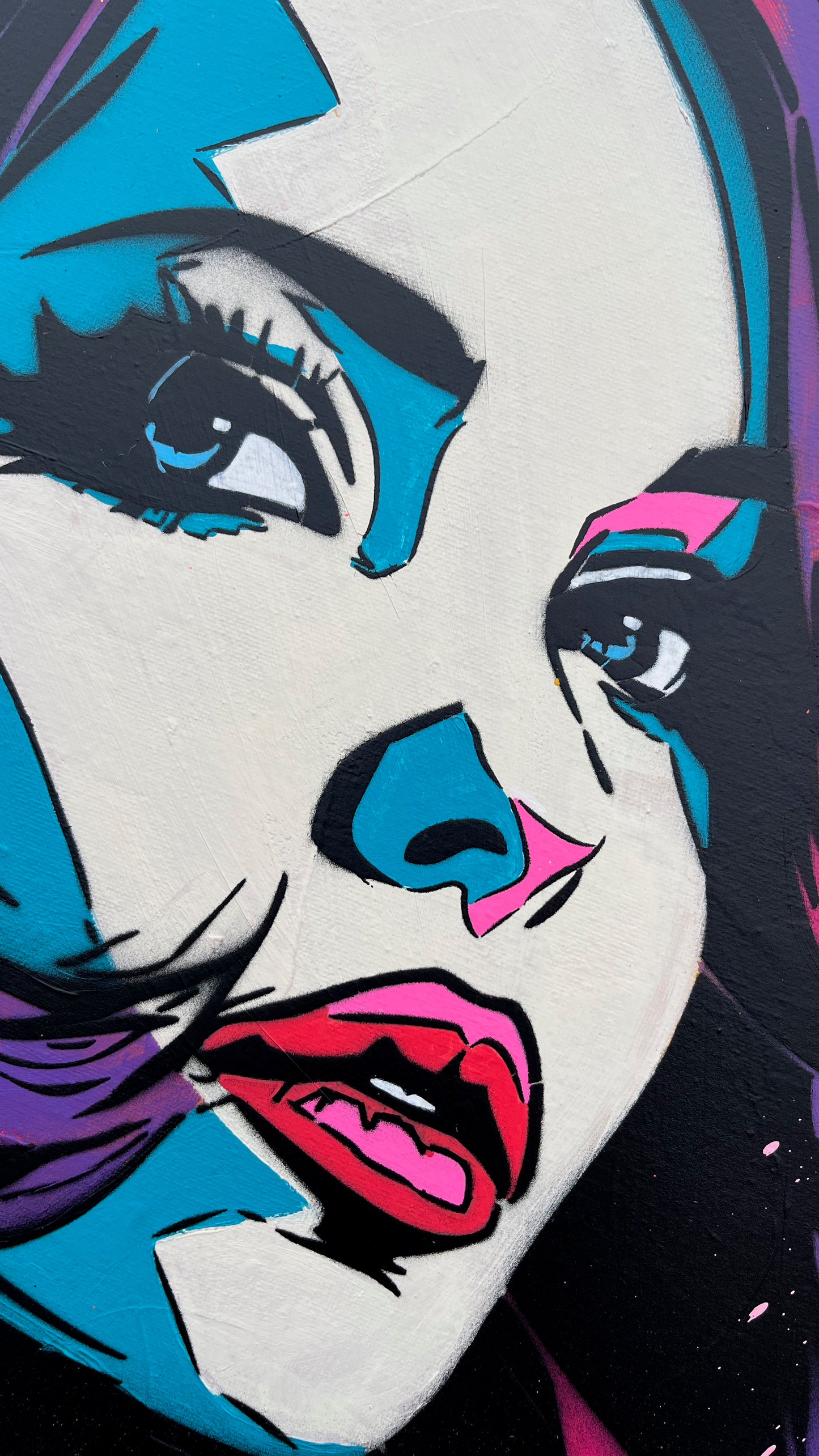 Pop art visage femme 60x80