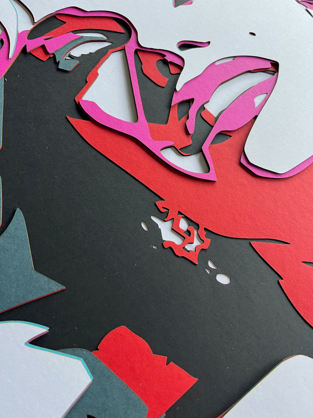 Portrait Marilyn Monroe encadré 70x70cm