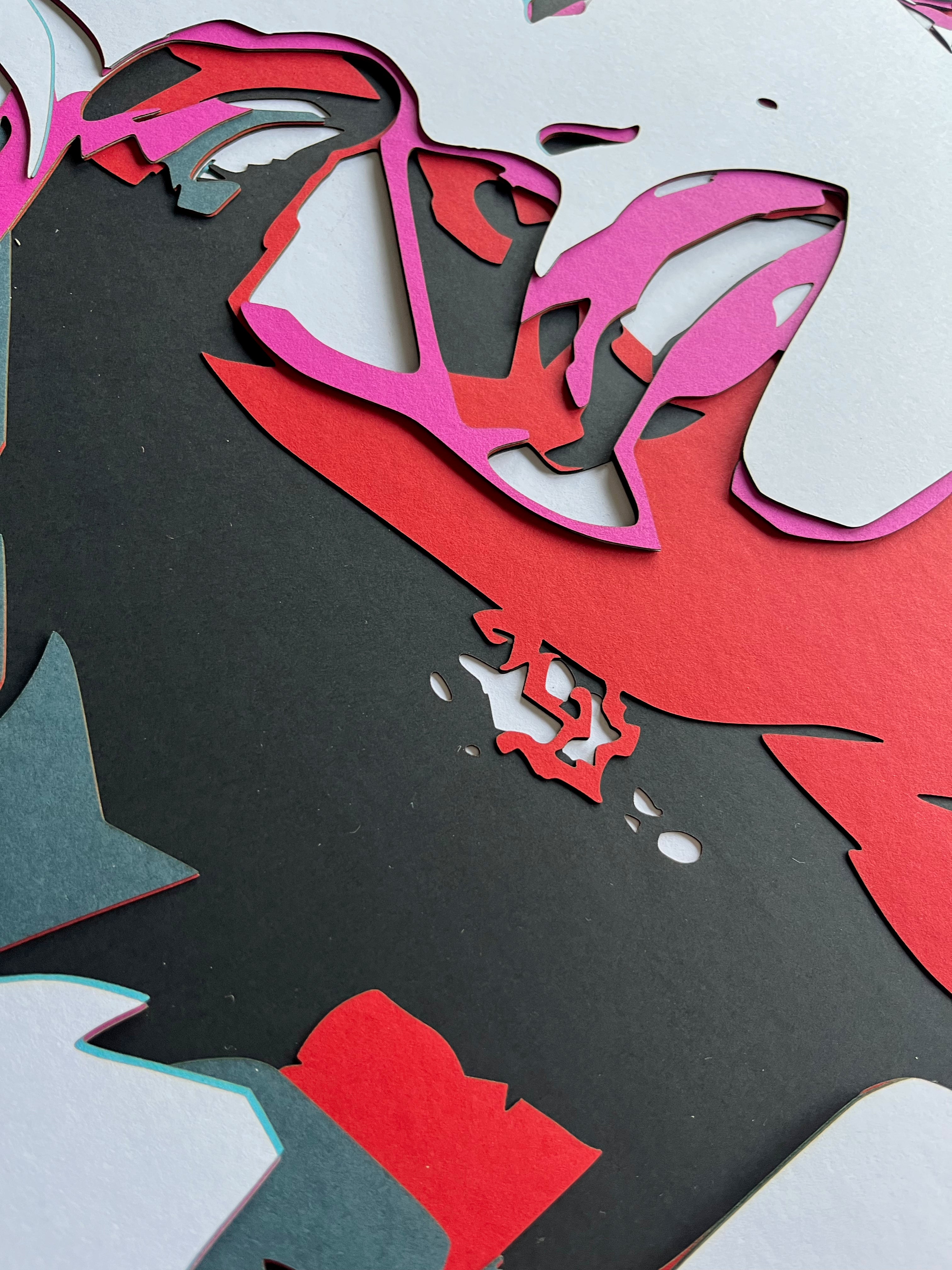 Portrait Marilyn Monroe encadré 70x70cm