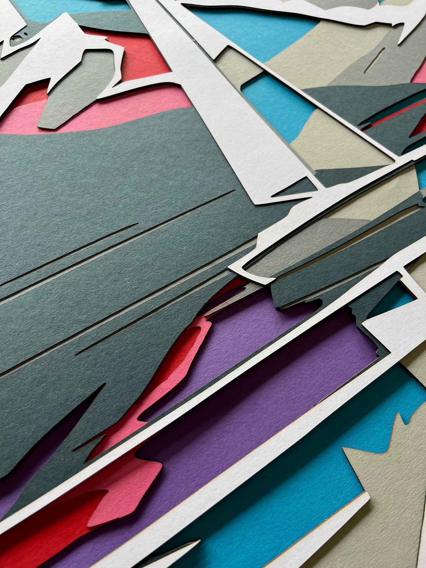 Voilier encadré 70x70cm