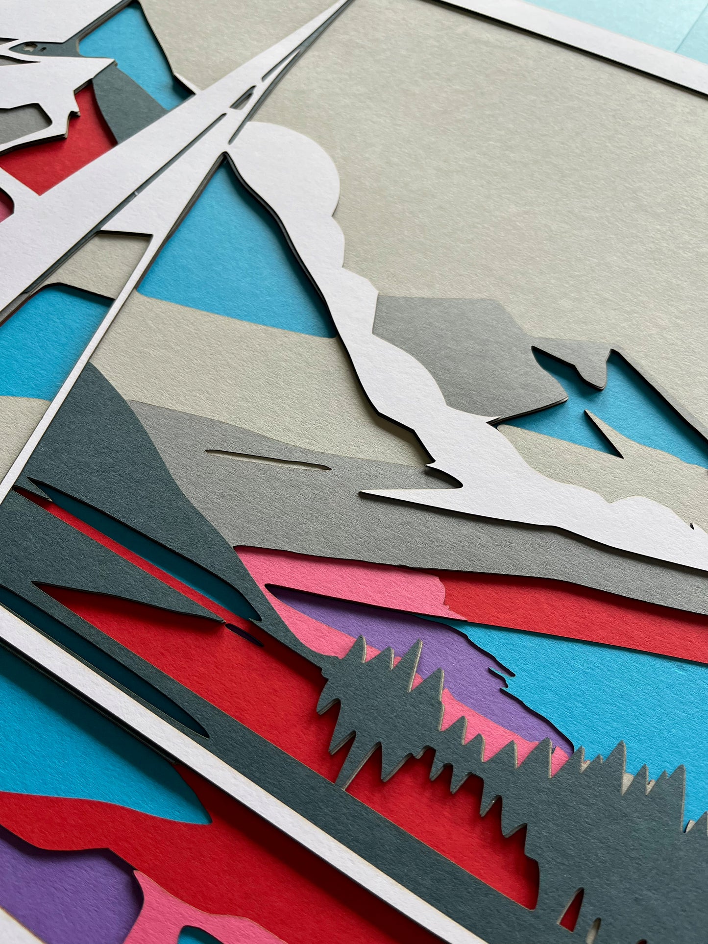 Voilier encadré 70x70cm