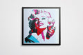 Portrait Marilyn Monroe encadré 70x70cm