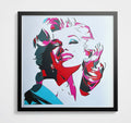 Portrait Marilyn Monroe encadré 70x70cm
