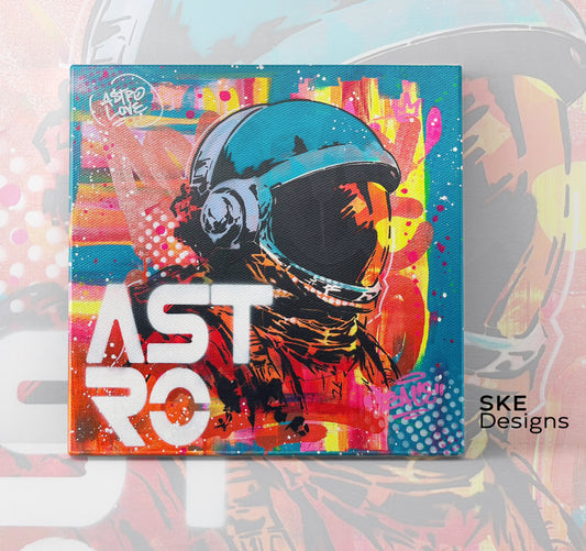 ASTRO - l'astronaute pop art 50x50cm