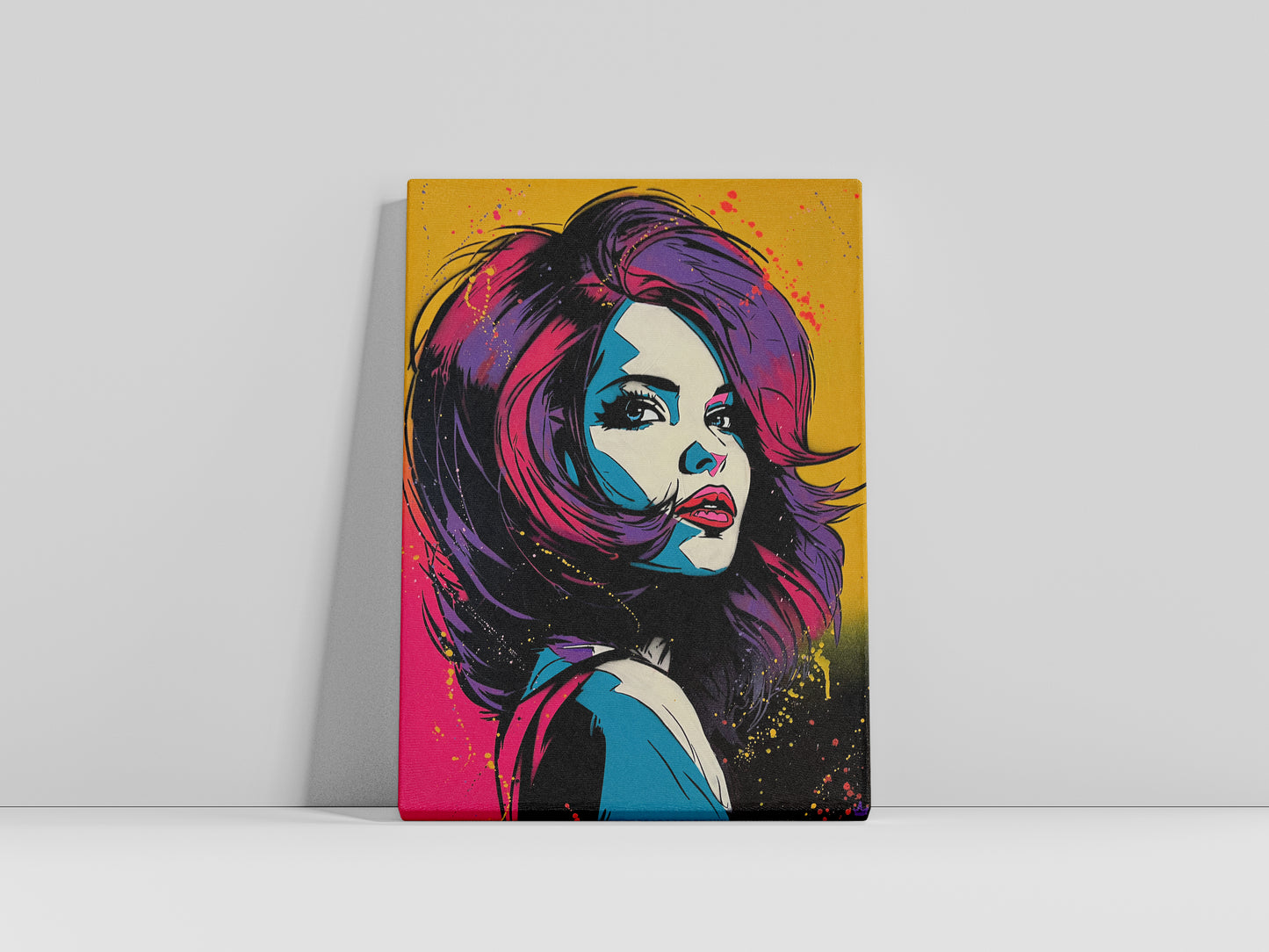 Pop art visage femme 60x80