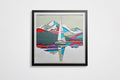 Voilier encadré 70x70cm