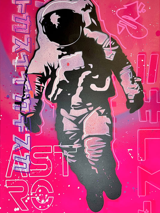 ASTRO - l'astronaute pop art 50x70