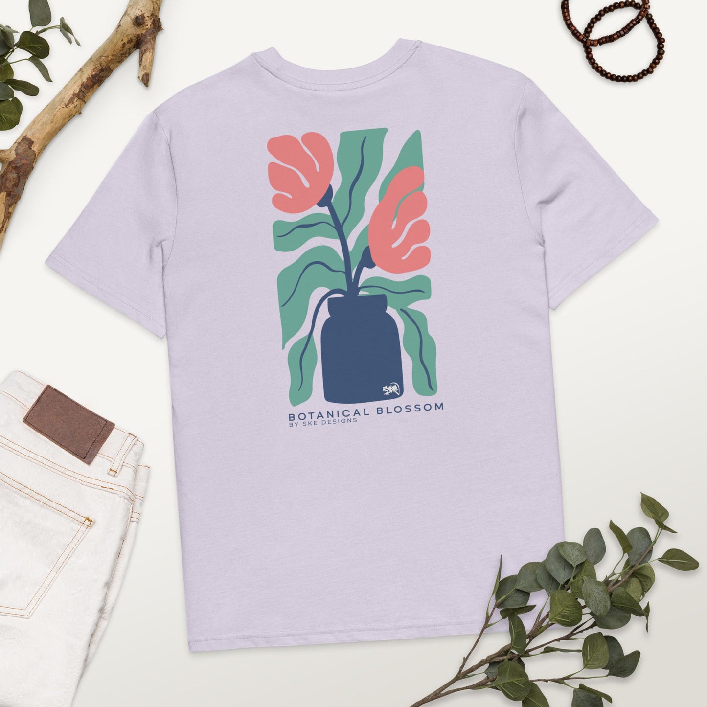 Botanical Blossom - T-shirt unisexe en coton biologique