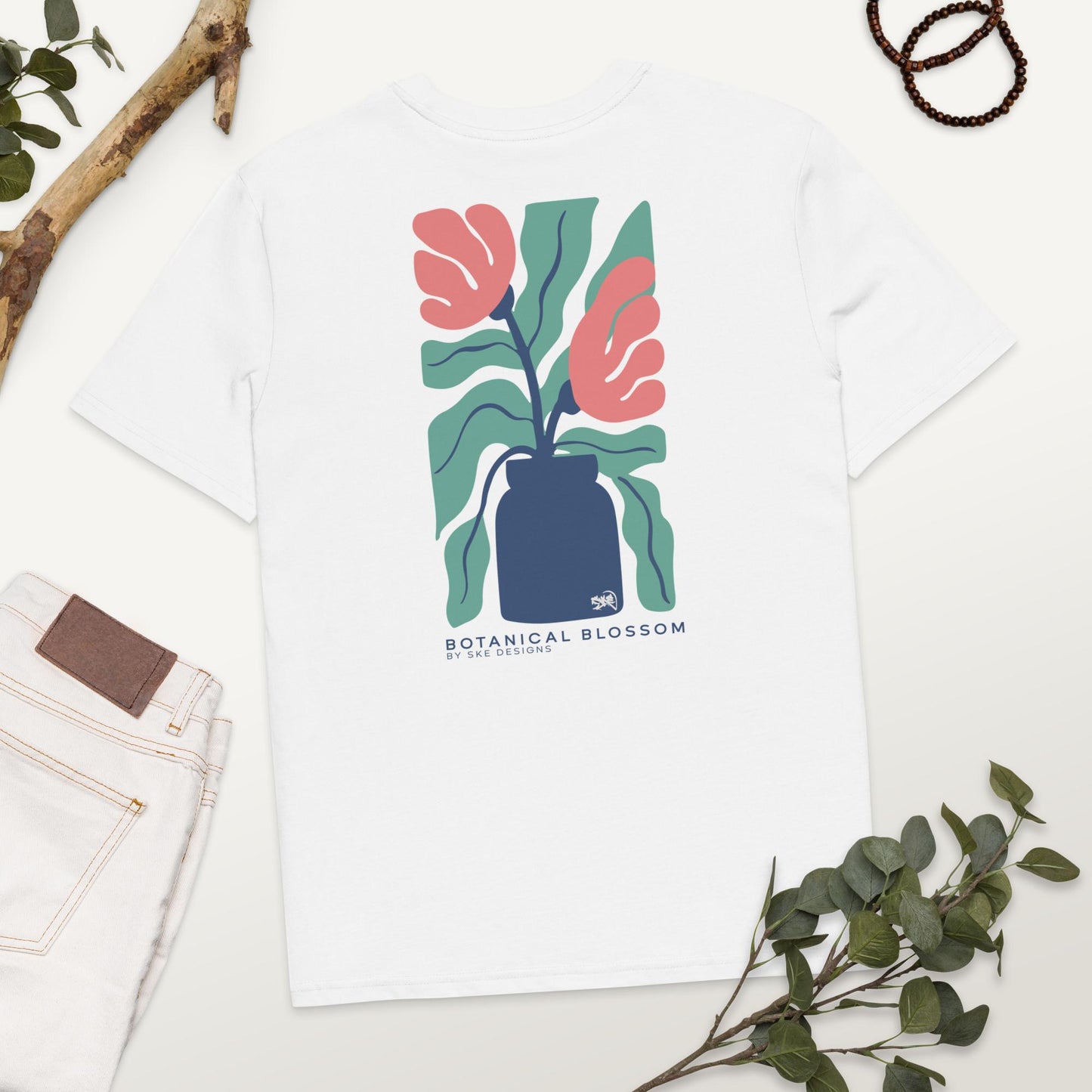 Botanical Blossom - T-shirt unisexe en coton biologique