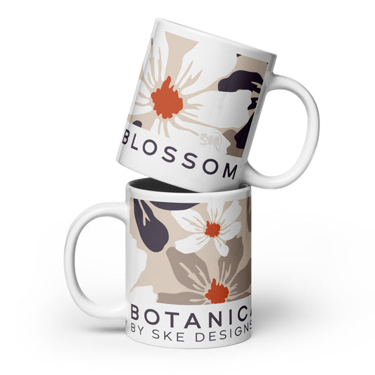 Botanical Blossom - Mug Blanc Brillant