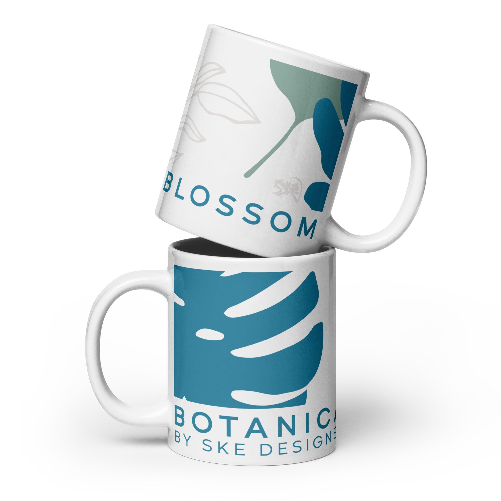 Botanical Blossom - Mug Blanc Brillant