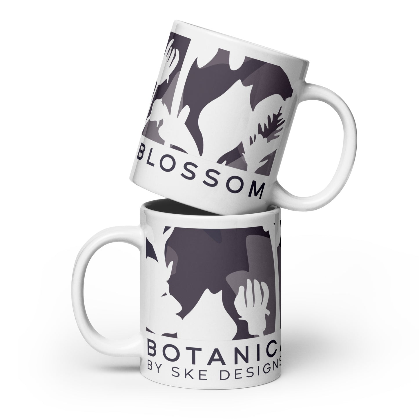 Botanical Blossom - Mug Blanc Brillant