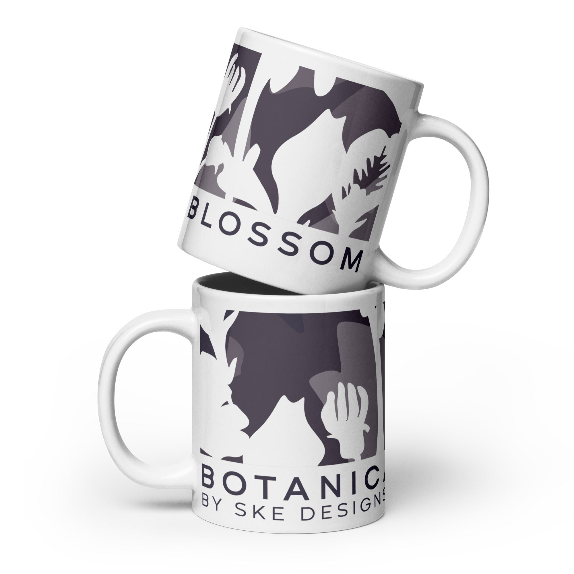 Botanical Blossom - Mug Blanc Brillant