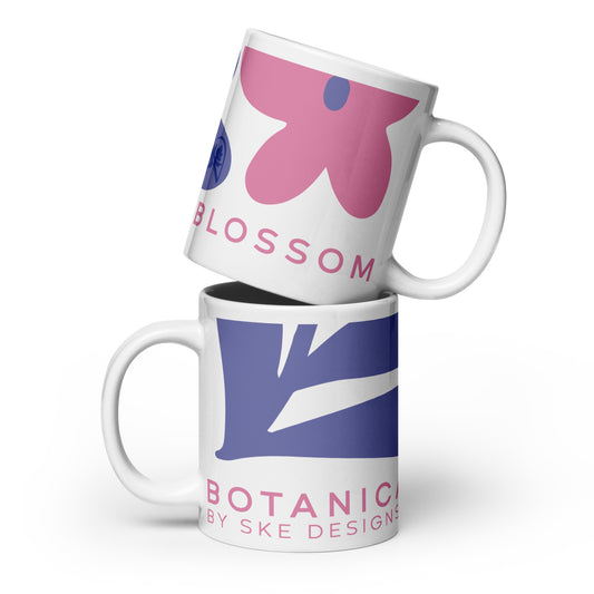 Botanical Blossom - Mug Blanc Brillant