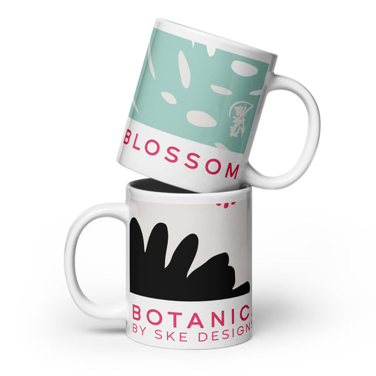 Botanical Blossom - Mug Blanc Brillant
