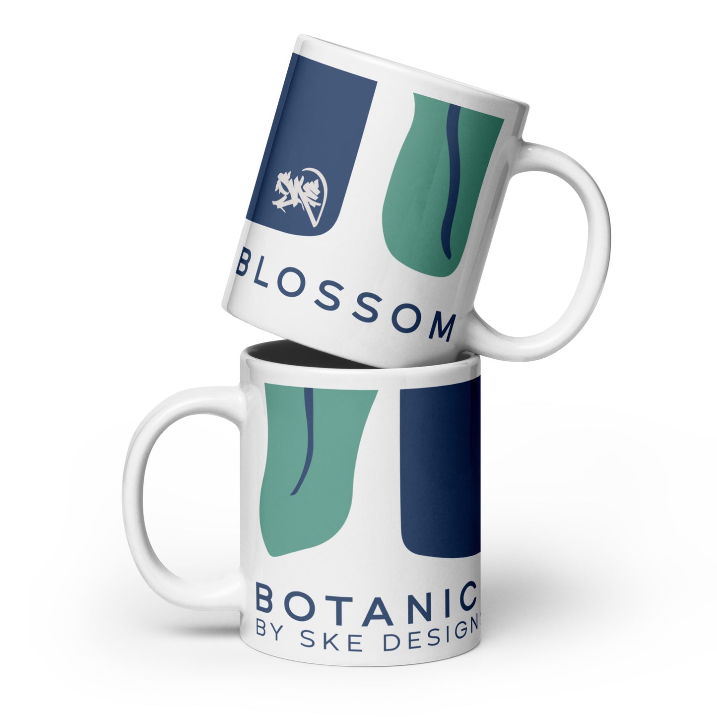Botanical Blossom - Glossy White Mug